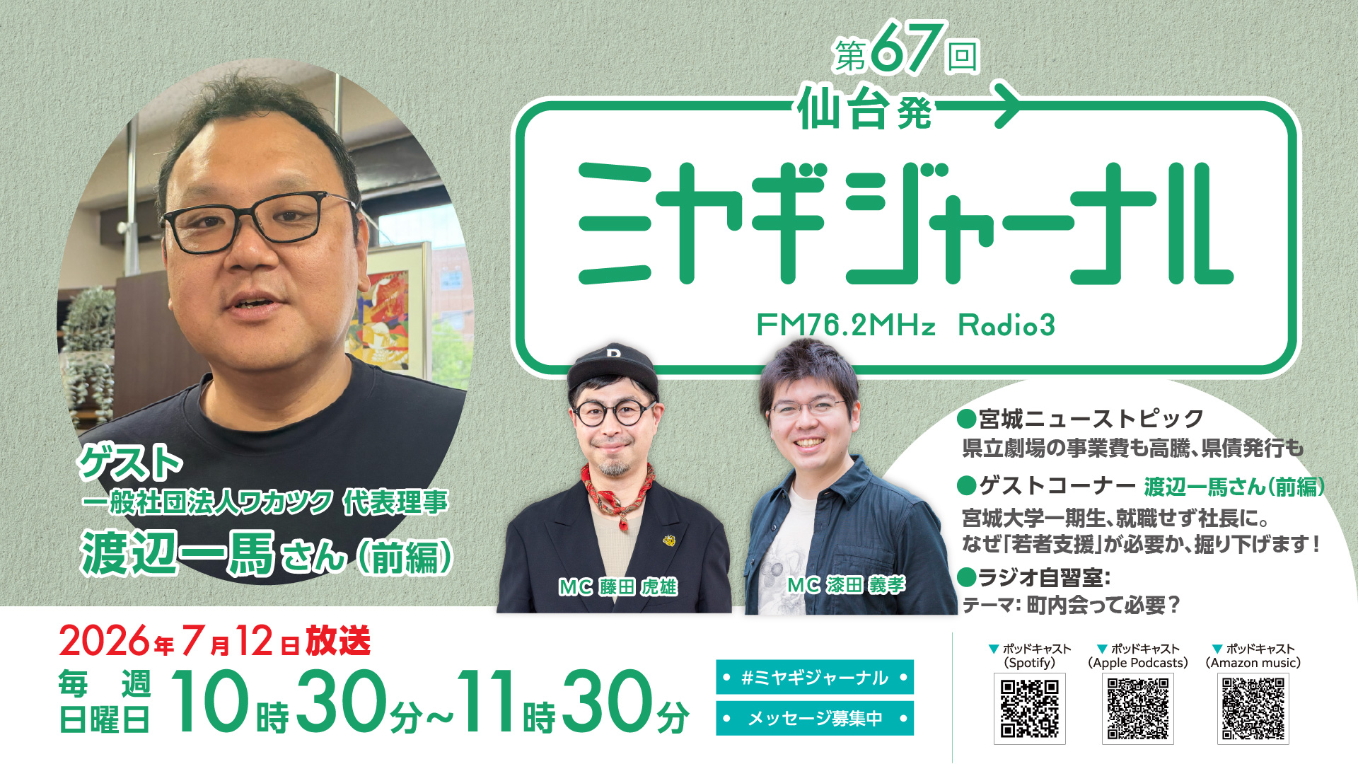 ワカツク・渡辺一馬さん